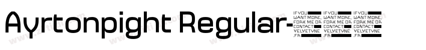 Ayrtonpight Regular字体转换